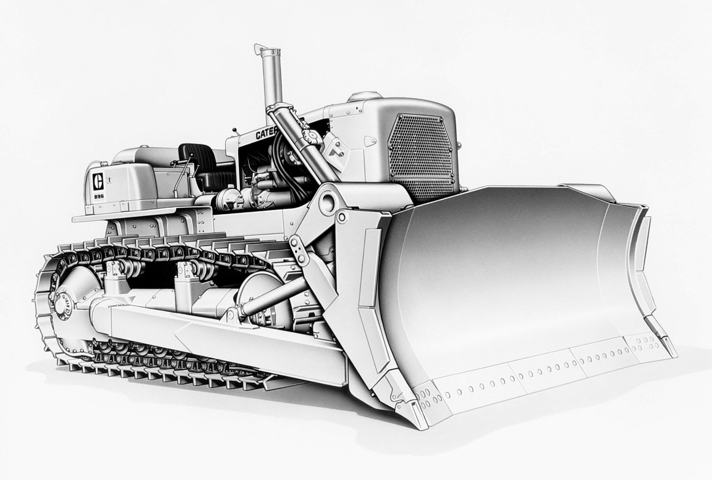 CCM CAT 1:48 D9G Dozer with 9R Rip Blade