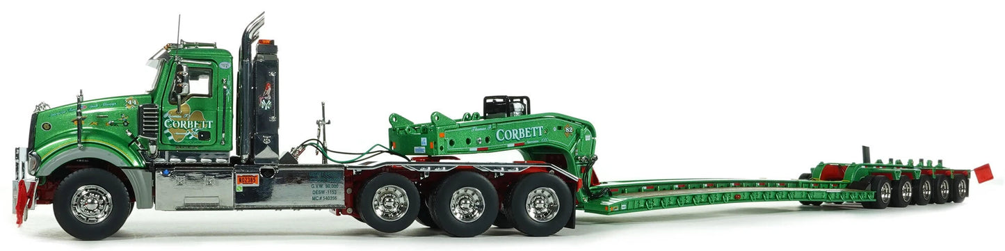 HHR Corbett Mack Titan Tri-Axle with Fontaine 100-Ton 5-Axle Step Deck Trailer