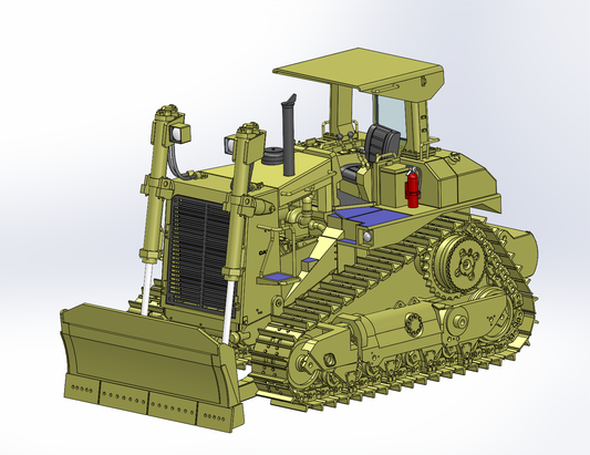 CCM 1:48 D10N Dozer with C-Blade and Rear Push Block