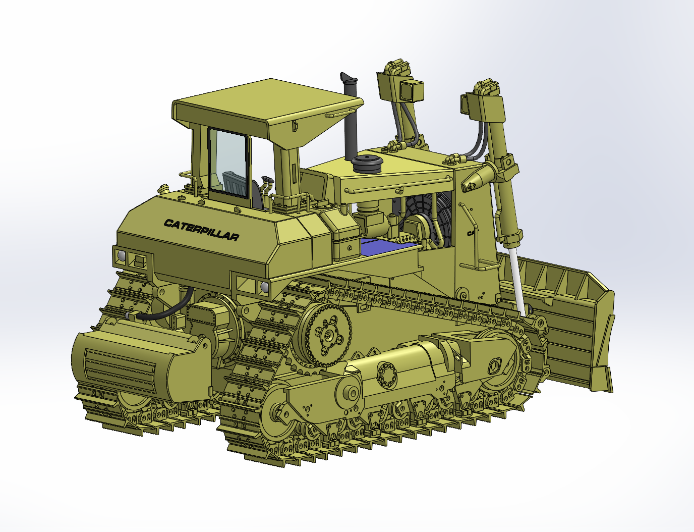 CCM 1:48 D10N Dozer with C-Blade and Rear Push Block