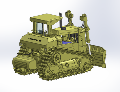 CCM 1:48 D10N Dozer with C-Blade and Rear Push Block