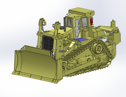 CCM 1:48 D10N Dozer with  SU Blade and Single Shank Ripper