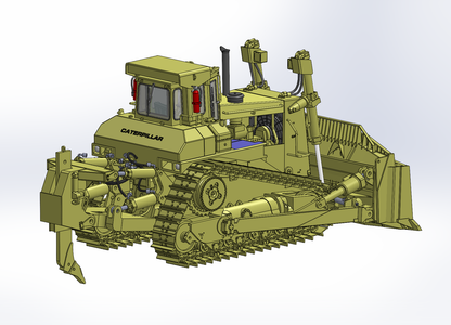 CCM 1:48 D10N Dozer with  SU Blade and Single Shank Ripper