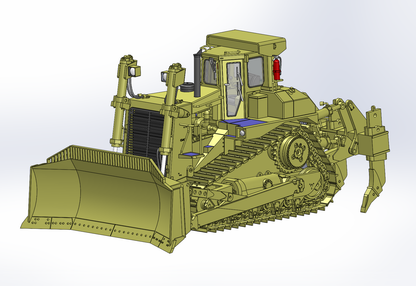 CCM 1:48 D10N Dozer with U Blade and Multi Shank Ripper