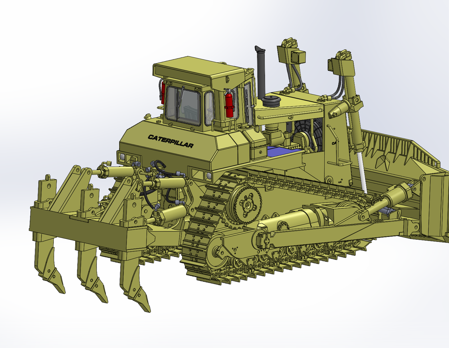 CCM 1:48 D10N Dozer with U Blade and Multi Shank Ripper