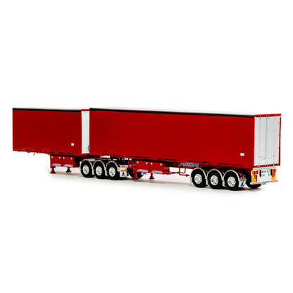 Drake Freighter B Double Set in Rosso Red