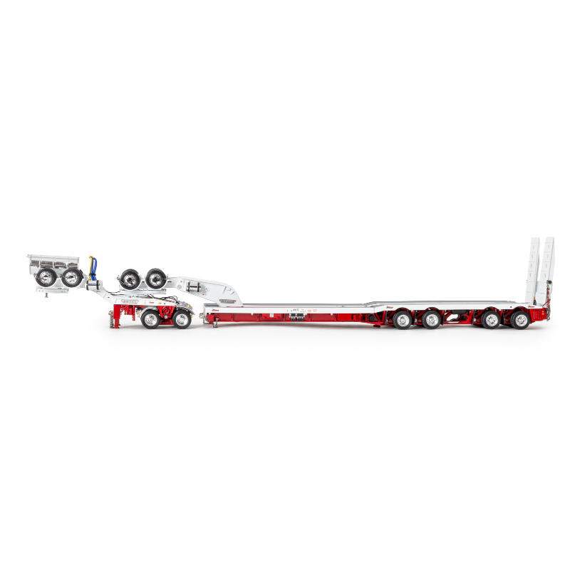 Drake 4X8 & 2X8 Set White/Red Swing Wing Trailer
