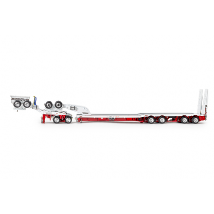 Drake 4X8 & 2X8 Set White/Red Swing Wing Trailer