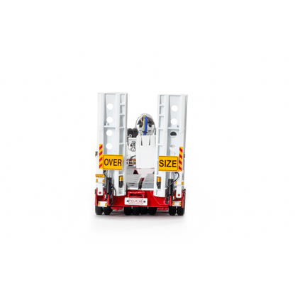 Drake 4X8 & 2X8 Set White/Red Swing Wing Trailer