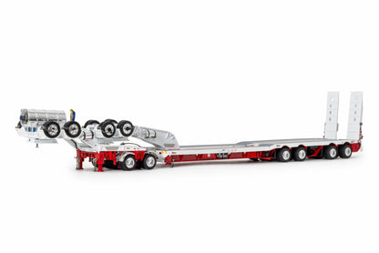 Drake T909 White/Red & 4X8 Swing Wing Trailer