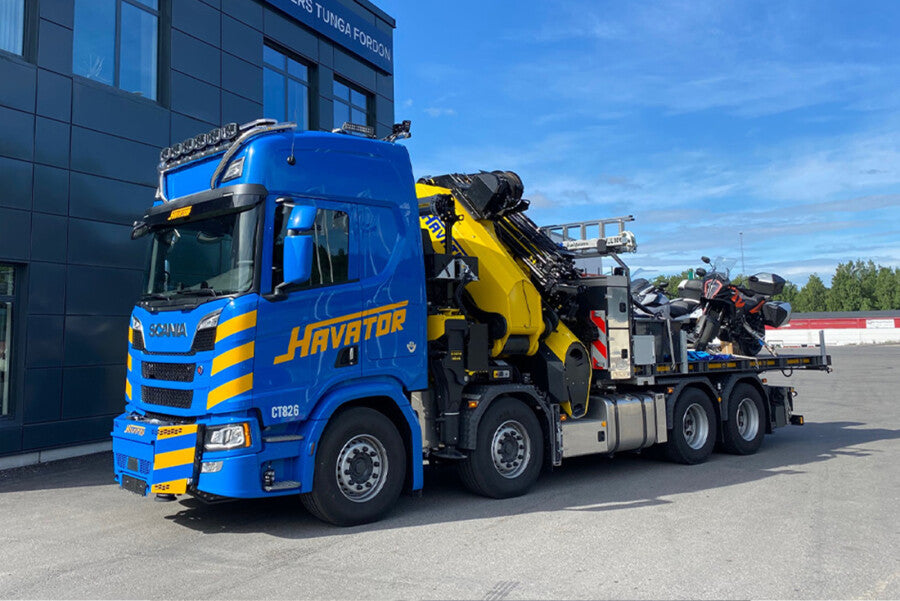 WSI Havator; SCANIA R HIGHLINE CR20H 8X4 WITH PALFINGER PK 165.002 TEC 7 + JIB